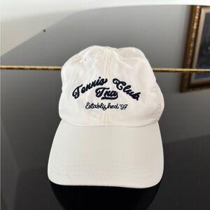 TNA White Cap with Logo Detail